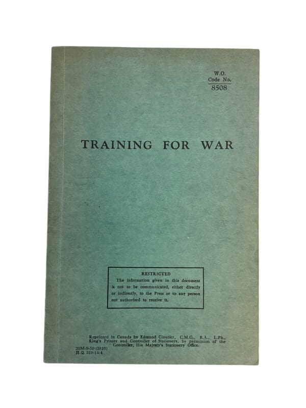 Canadian Forces Training for War Used Softcover Reference Book