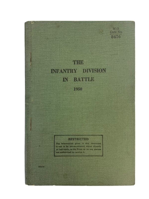 British Army The Infantry Division in Battle 1950 Used Softcover Reference Book