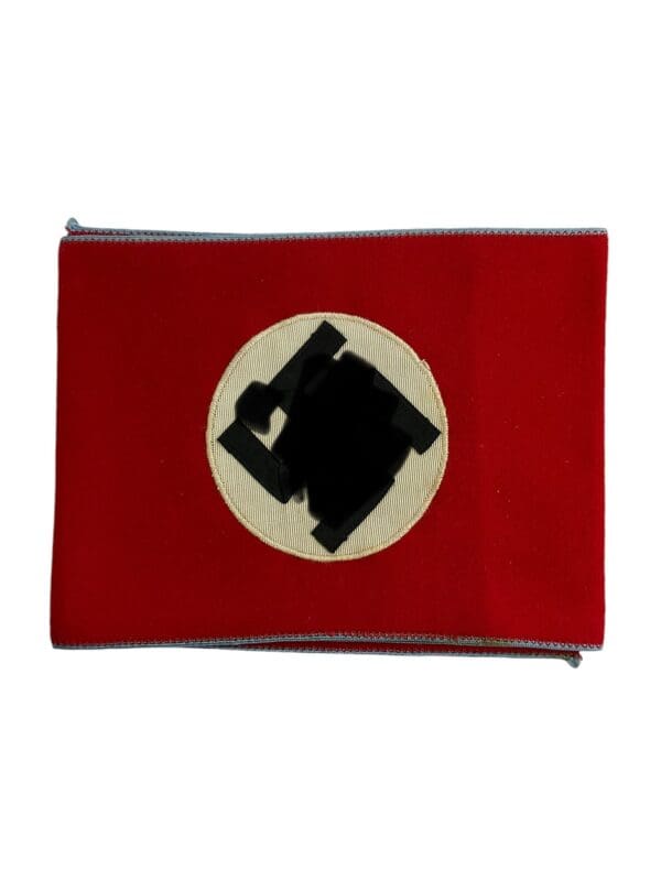 WW2 German NSDAP Political Leader Wool Armband Multi Piece Rayon - RZM Tag - MINT