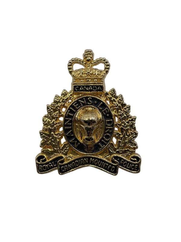 Royal Canadian Mounted Police RCMP Collar Insignia Single