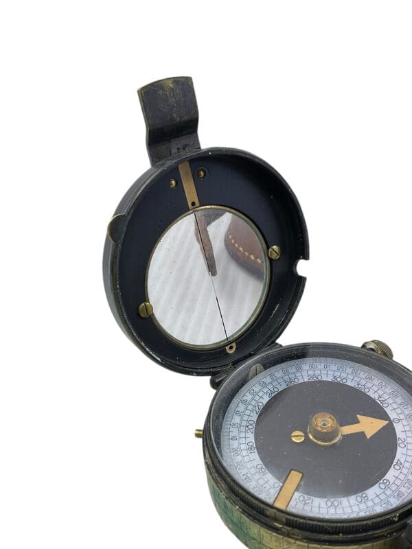 WW1 British BEF Officers Compass in Case 1915 and 1916 Dated Broad Arrowed - Image 8