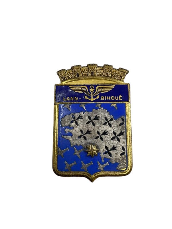 French Navy Aviation Lann Bihoue Base Pocket Badge