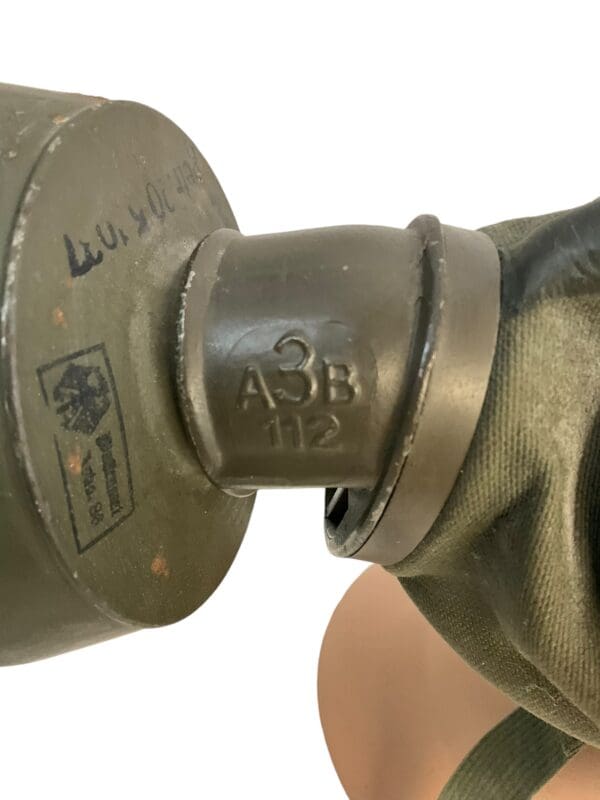 WW2 German Early GM30 Gas Mask With Filter - LuftSchutz Marked - Image 9