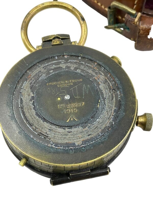 WW1 British BEF Officers Compass in Case 1915 and 1916 Dated Broad Arrowed - Image 4