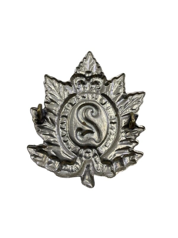 WW2 Canadian QOR Queens Own Rifles Cap Badge - Image 2