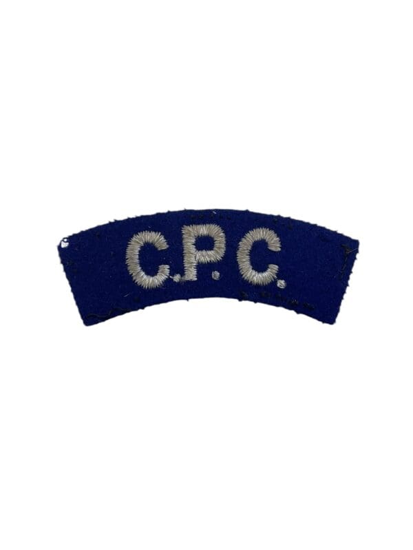 WW2 Canadian Postal Corps Shoulder Title Insignia Single