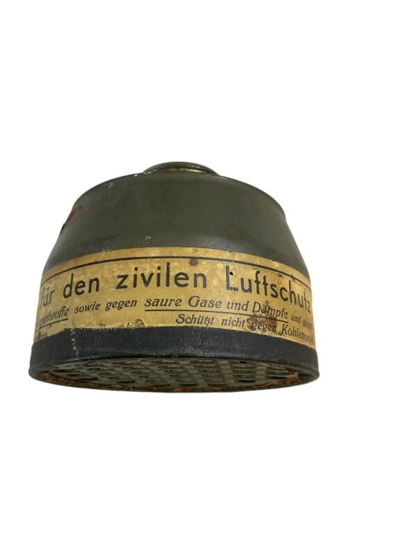 WW2 German Early GM30 Gas Mask With Filter - LuftSchutz Marked - Image 11