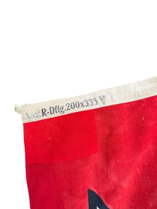 WW2 German Navy Kriegsmarine Issued State Service Flag 200cm x 335cm - Image 3