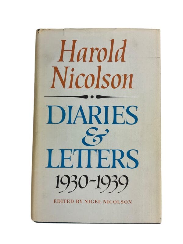 WW2 British Harold Nicolson Diaries and Letters 1939 to 45 Vol 1 Reference Book