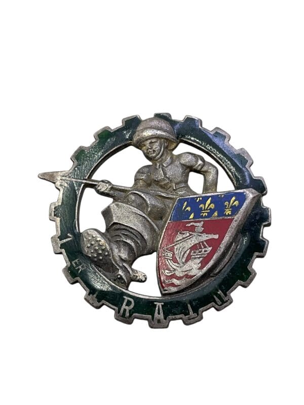 French Army 1st Train Regiment Pocket Badge