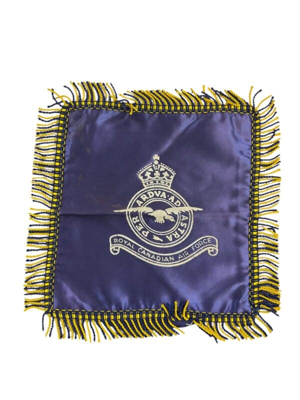 WW2 Canadian RCAF Home Front Small Pillowcase Blue