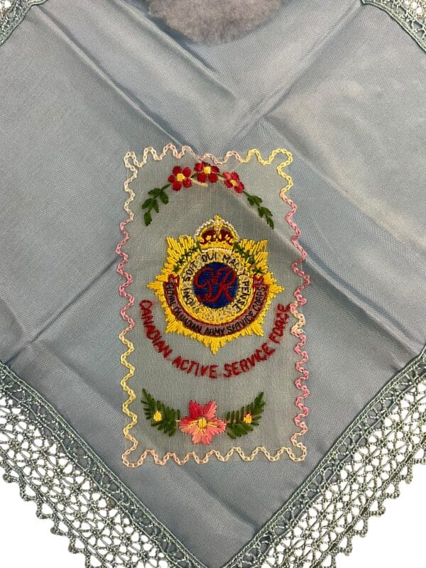 WW2 Canadian Army Service Corps RCASC Handkerchief Home Front