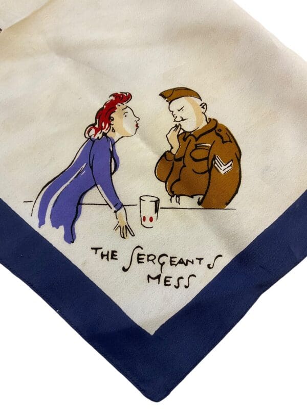 WW2 British Army Silk Handkerchief Home Front - Image 2