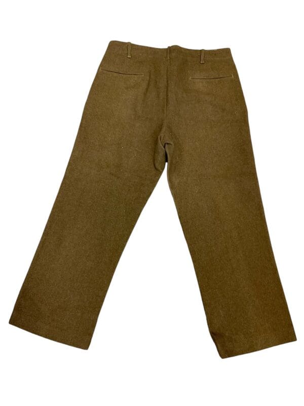 WW2 Belgian Belgium Khaki Straight Leg Trousers Pants - Image 2