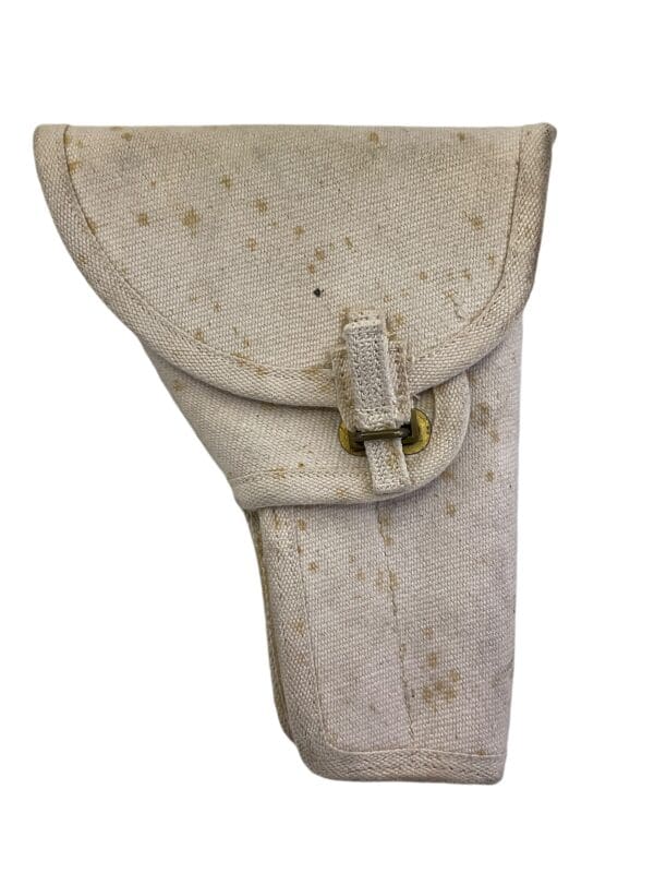 Canadian Army Korean War Military Police White Hi Power Holster Dated 1953