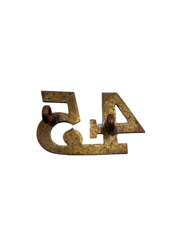 Canadian Militia 45th West Durham Shoulder Numbers Insignia Single - Image 2