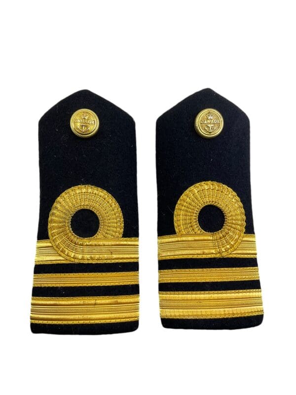 Canadian Forces RCN Navy Lieutenant Commander Officers Shoulder Boards Pair