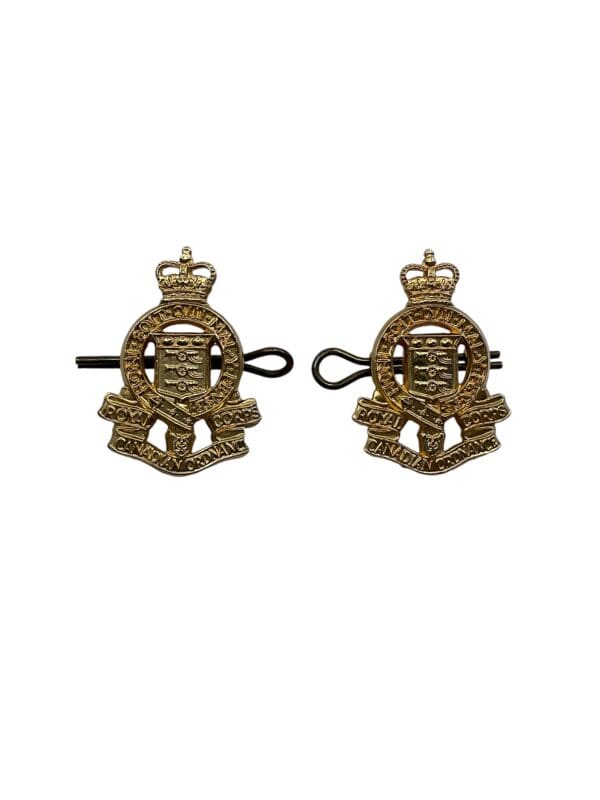 Royal Canadian Ordnance Corps Collar Insignia Pair