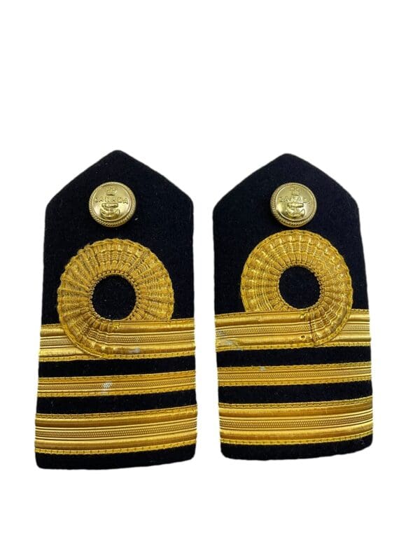 Canadian Forces RCN Navy Lieutenant Commander Officers Shoulder Boards Pair Female