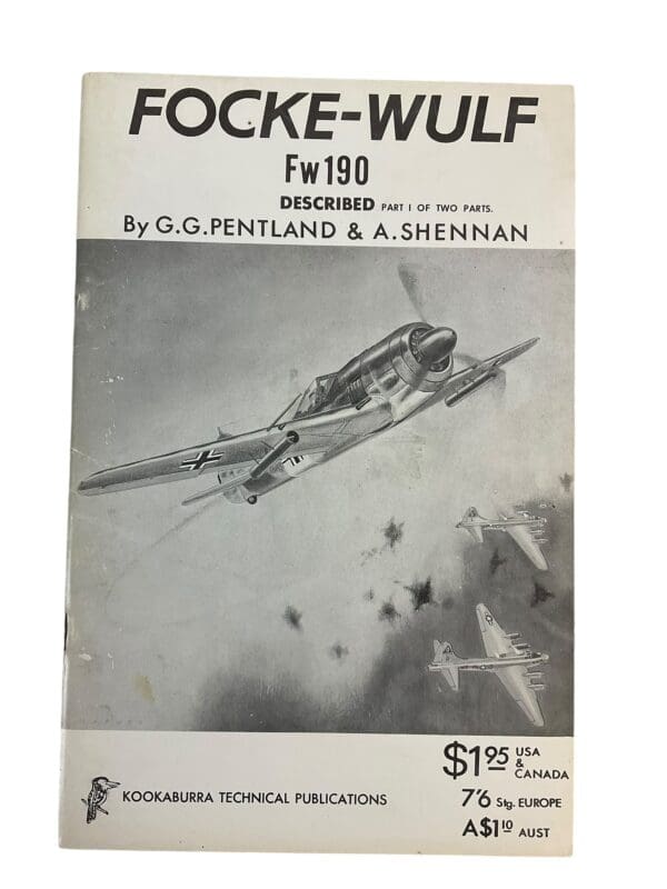 WW2 German Luftwaffe Focke Wulf FW 190 Part 1 Book