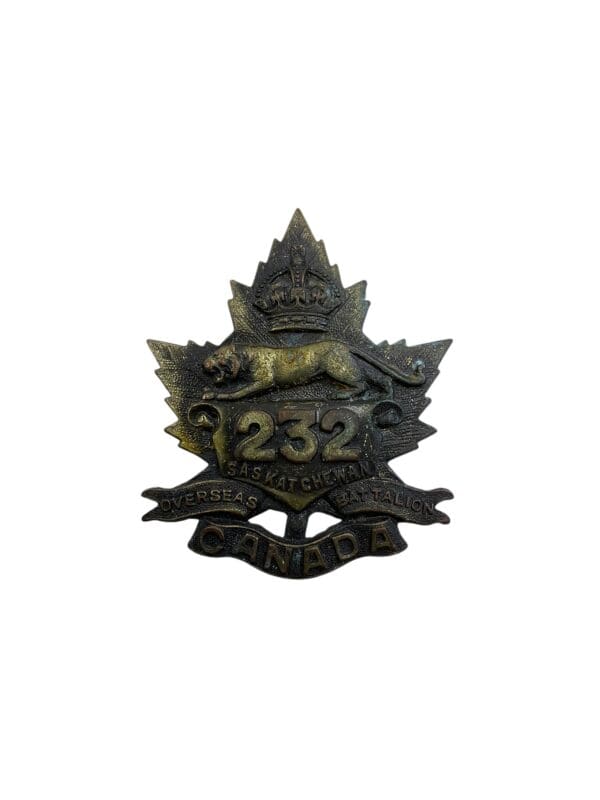 WW1 Canadian CEF 232nd Battalion Cap Badge