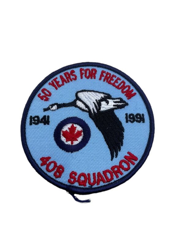 Canadian RCAF 408 Squadron 60th Anniversary Patch Crest Vintage