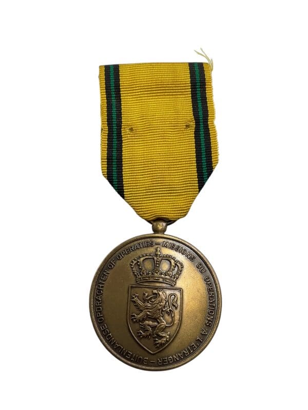 Belgian Commemorative Medal for Foreign Operations or Missions Full Size Medal