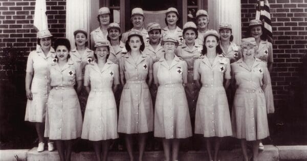 WW2 US Red Cross Production Corps Uniform Dress And Bonnet - Image 8