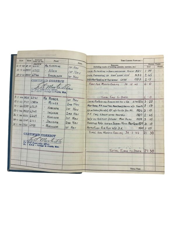 WW2 New Zealand Mosquito Navigator Uniform X 3 Log Book Grouping - Image 39