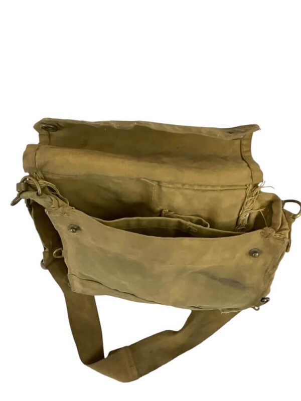 WW2 Canadian Army Pattern 37 Gas Mask Bag Named COTC - Image 7