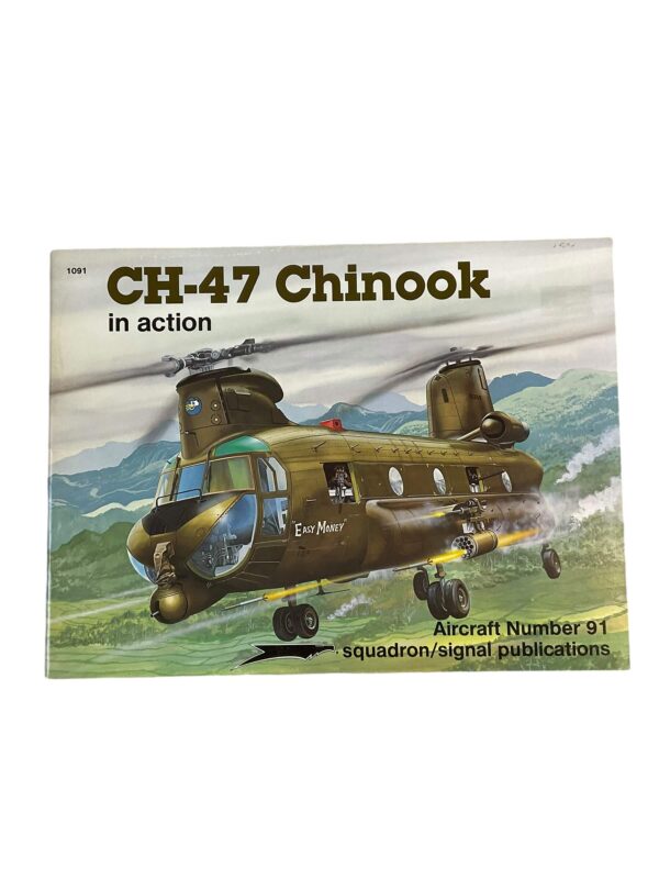 US USAF CH-47 Chinook in Action Squadron Signal Aircraft No 91 Used Softcover Reference Book