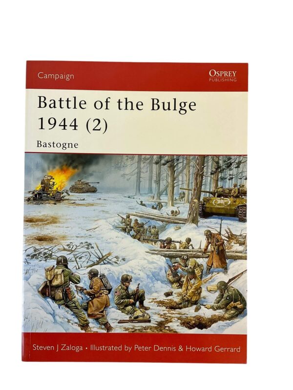 WW2 US German Battle of the Bulge 1944 (2) Bastogne Osprey Campaign No 145 Used Softcover Reference Book