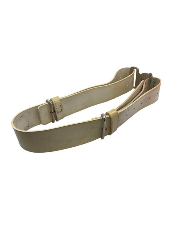 British Army Dress White Plastic Belt and Buckle - Image 3