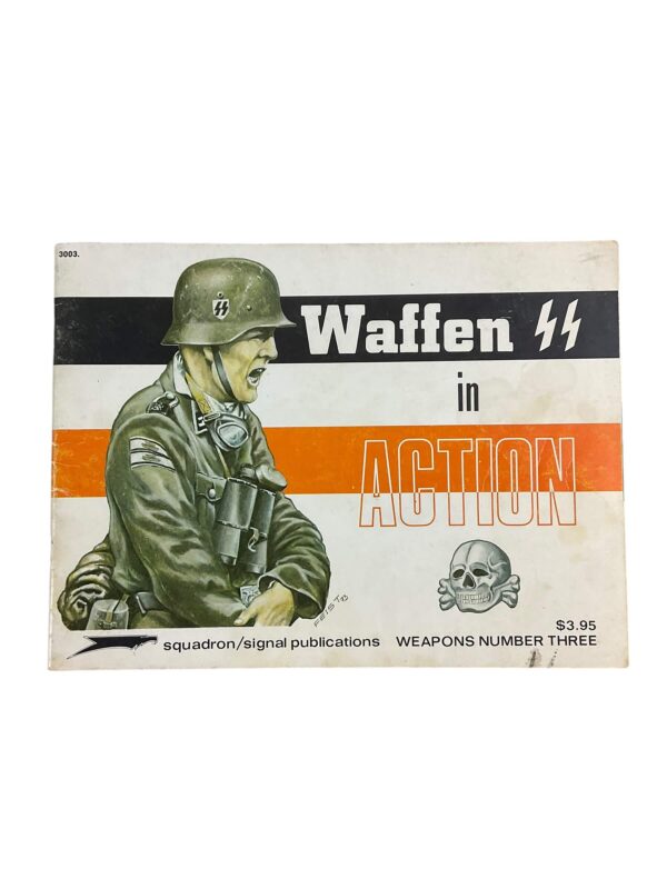 WW2 German Waffen SS in Action Squadron Signal Weapons No 3 Used Softcover Reference Book