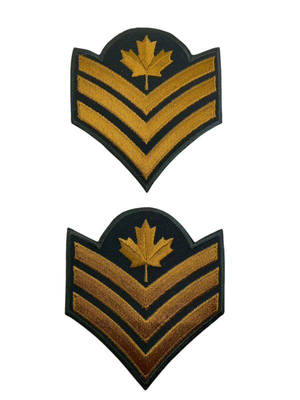 Canadian Forces Garrison Dress Sgt Sergeant Rank Insignia Pair