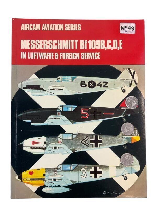 WW2 German Luftwaffe Messerschmitt Bf 109B,C,D,E Aircam No 49 Used Softcover Reference Book