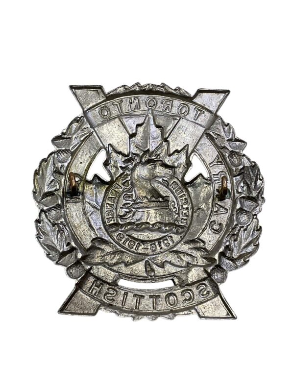 WW2 Canadian Toronto Scottish Regiment Cap Badge - Image 2