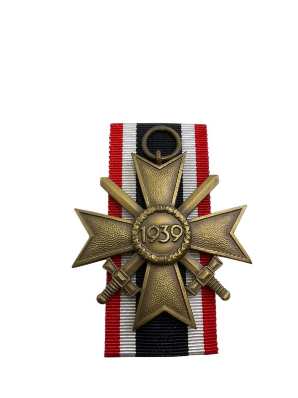 WW2 German War Merit Cross with Swords 2nd Class Maker 87 Roman Palme Gablonz - Image 2