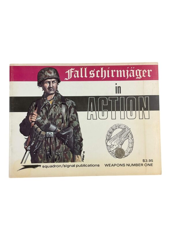 WW2 German Fallschirmjager Squadron Signal Weapons No 1 Used Softcover Reference Book