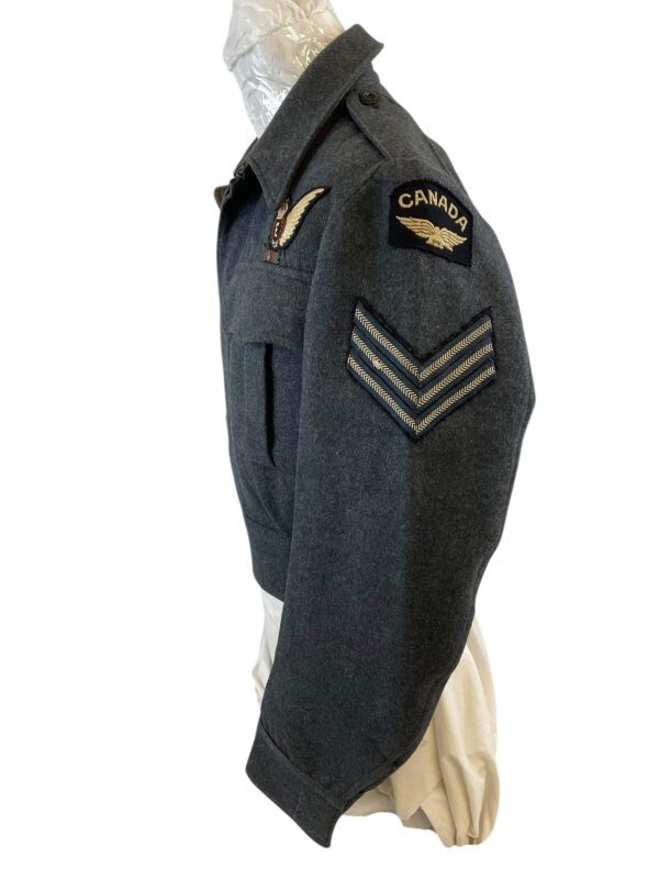 WW2 Canadian RCAF Engineer Sergeant Battle Dress Jacket Size 10 Dated 1945 - Image 5