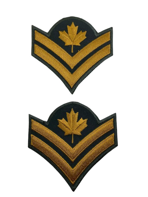 Canadian Forces Garrison Dress Master Corporal MCPL Rank Insignia Pair