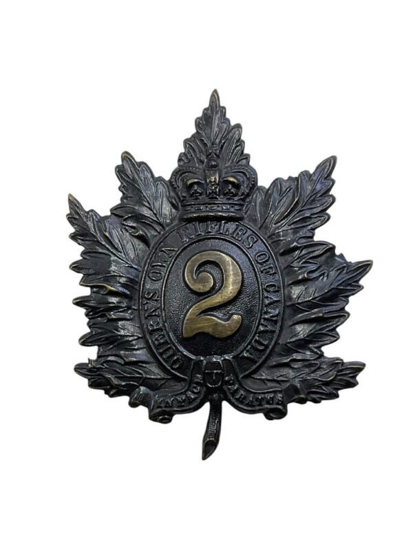 Canadian Army Queens Own Rifles Shako Helmet Plate