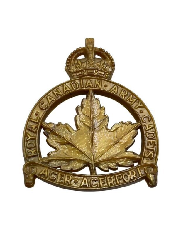 WW2 Royal Canadian Army Cadets Plastic Cap Badge