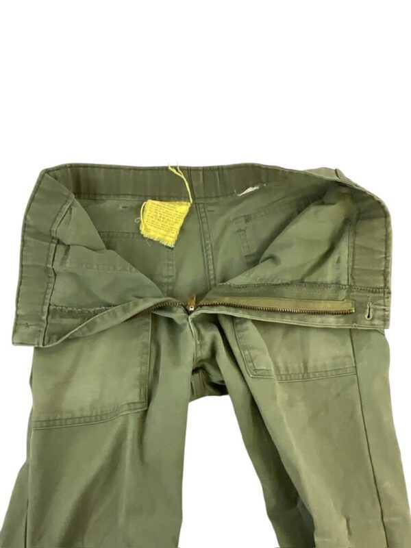 US Army Vietnam Mens Utility Trousers Pants OD Green 28W X 25L - Image 3