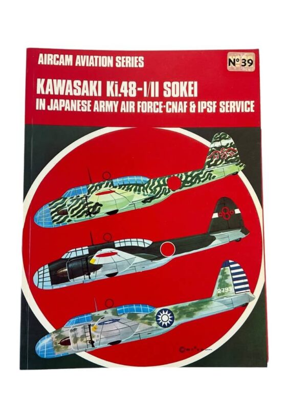 WW2 Japanese Army Air Force Kawasaki Ki.48-1/2 Sokei Aircam No 39 Used Softcover Reference Book