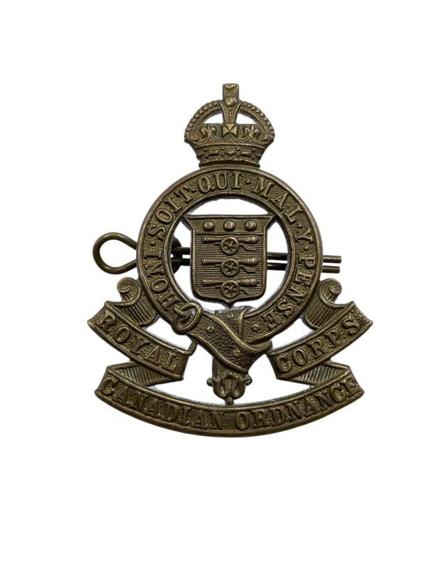 WW2 Royal Canadian Ordnance Corps Cap Badge