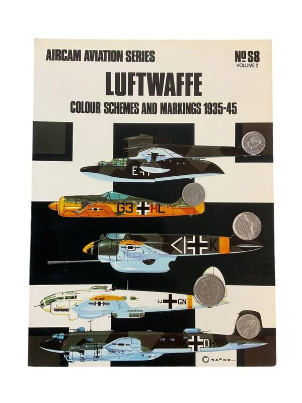 WW2 German Luftwaffe Colour Schemes And Markings Aircam No S8 Vol 2 Used Softcover Reference Book