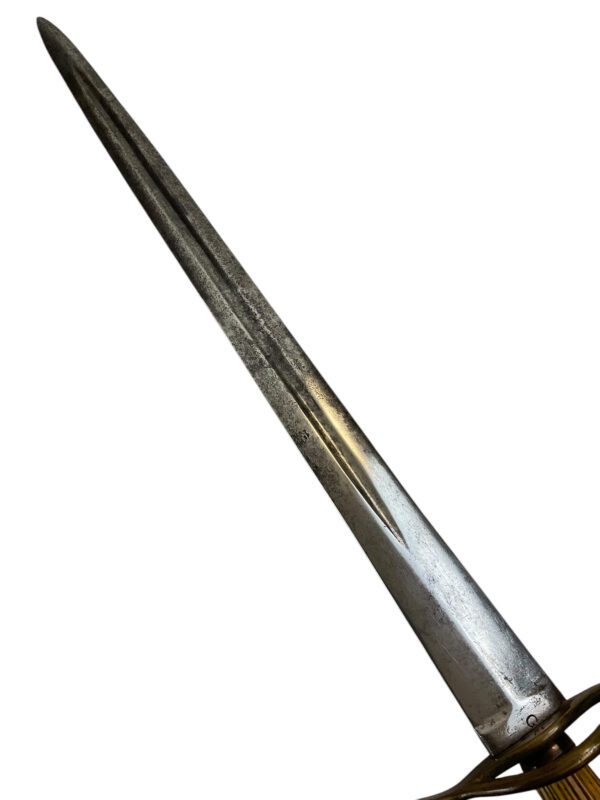 British Napoleonic Officers Navy Dirk by Thomas Gill with Scabbard - Image 6