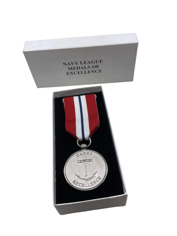 Canadian Navy League Medal of Excellence Full Size in Box of Issue