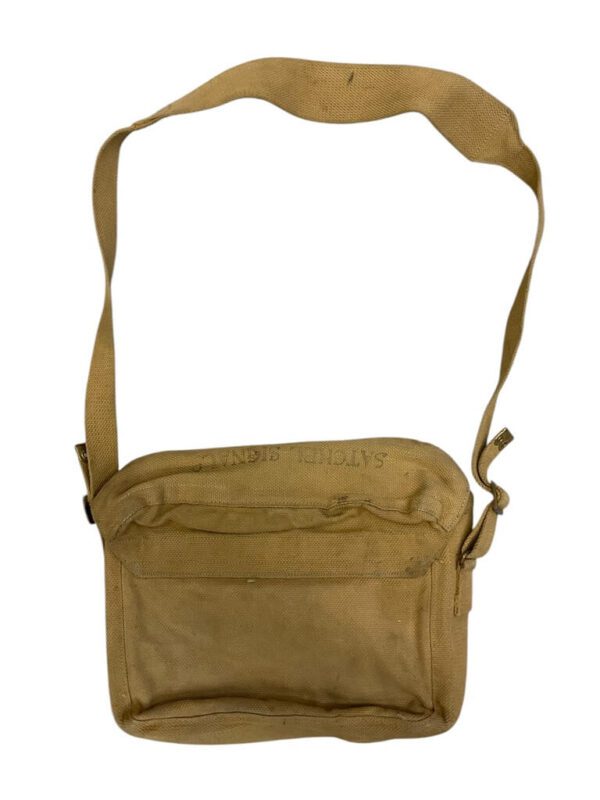 WW2 Canadian Pattern 37 Signals Satchel Bag C Broad Arrowed - Image 2